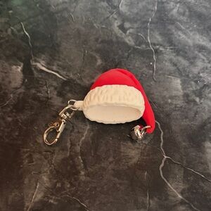 Santa Hat Keychain with Bell